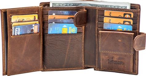 faux leather wallet with rfid protection|men's genuine leather wallet rfid.